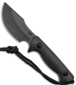 Treeman Knives Path Finder Fixed Blade Knife Black Ops (4.2" Black)