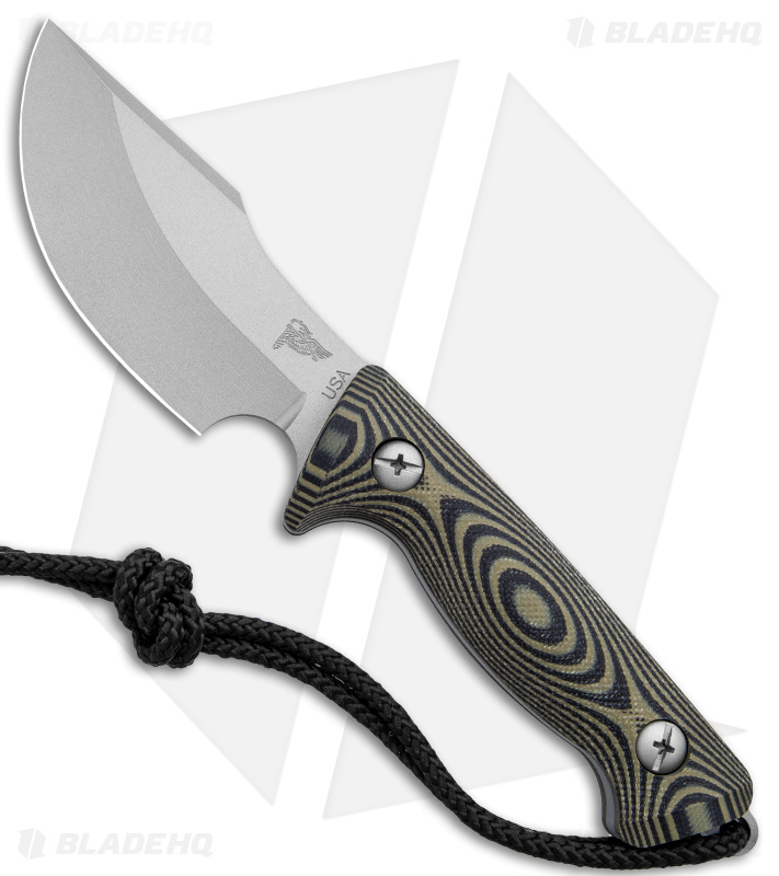 Treeman Combat Knives Path Finder Fixed Knife Green/Black Micarta (4.2" Gray)