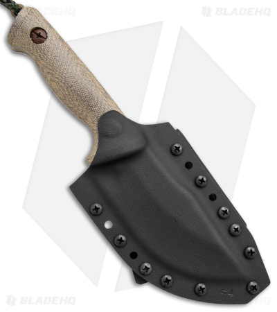 Treeman Combat Knives Path Finder Fixed Blade Knife Green Micarta (4.2" Coyote)