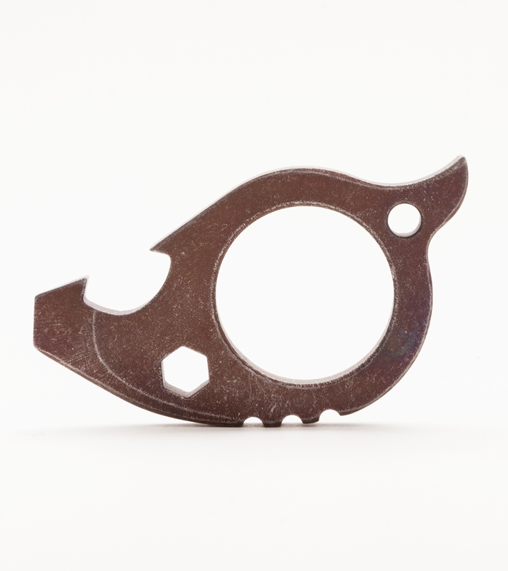 TuffKnives Beaver Titanium Key Chain Bottle Opener (Byzantium)