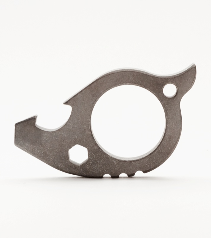 TuffKnives Beaver Titanium Key Chain Bottle Opener (Matte)
