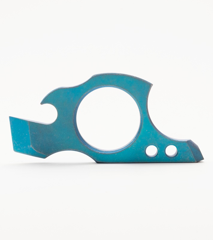 TuffKnives TuffTool Titanium Key Chain Bottle Opener - Blue