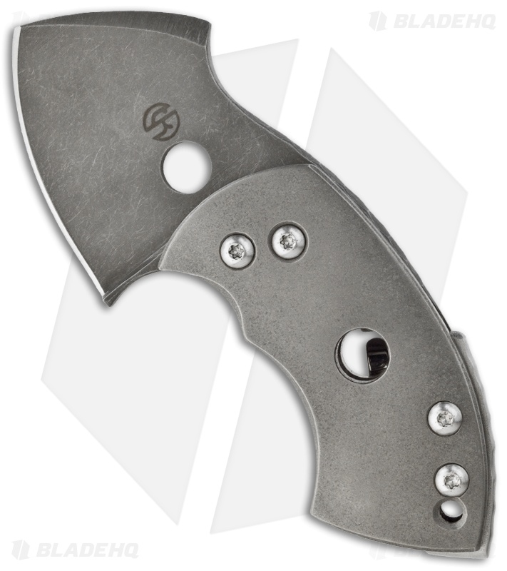 TuffKnives War Toad Friction Folder Knife Hole Ti (2.1" Plain)