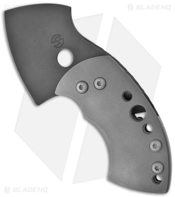 TuffKnives War Toad Friction Folder Knife Drilled Smooth Ti (2.1" Plain)