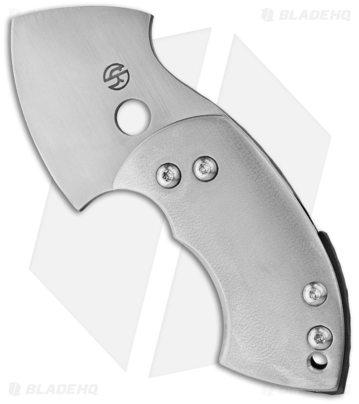 TuffKnives War Toad Friction Folder Knife Orange Peel Ti (2.1" Plain)