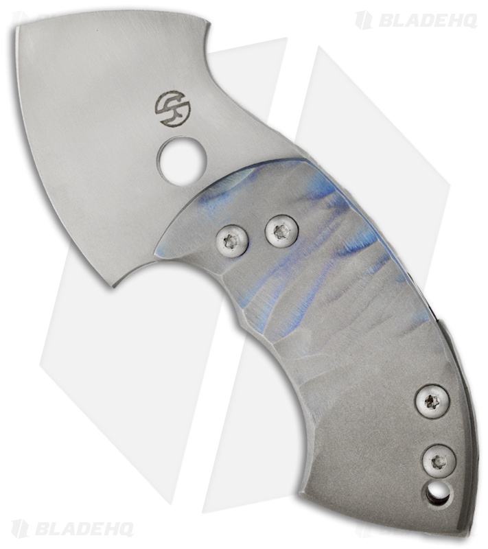 TuffKnives War Toad Friction Folder Knife Full Ti (2.1" Plain)