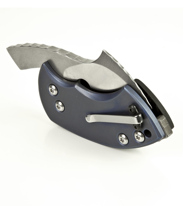 TuffKnives War Toad Carbon Fiber Friction Folder Knife (2.1" Satin) Blade HQ