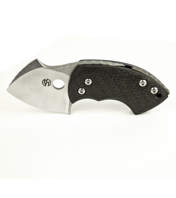 TuffKnives War Toad Carbon Fiber Friction Folder Knife (2.1" Satin) Blade HQ