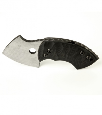 TuffKnives War Toad Carbon Fiber Friction Folder Knife (2.1" Satin/Acid)