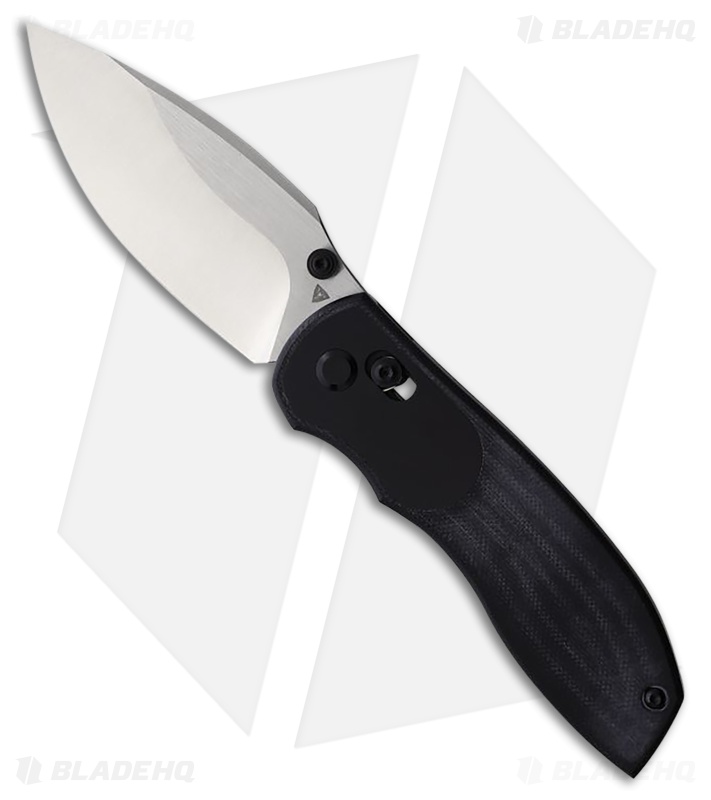 TuyaKnife Big Belly Slide Lock Knife Black Micarta (3.4" Satin)