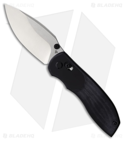 TuyaKnife Big Belly Slide Lock Knife Black Micarta (3.4" Satin)