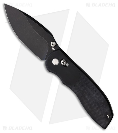 TuyaKnife Big Belly Slide Lock Knife Black G-10 (3.4" Black PVD)