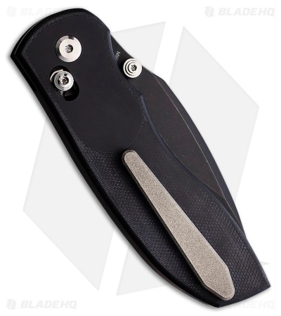 TuyaKnife Big Belly Slide Lock Knife Black G-10 (3.4" Black PVD)
