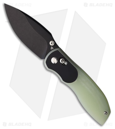 TuyaKnife Big Belly Slide Lock Knife Jade G-10 (3.4" Black PVD)