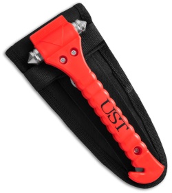 UST Auto Escape Emergency Tool Seatbelt Cutter & Glass Breaker (Red)