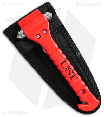 UST Auto Escape Emergency Tool Seatbelt Cutter & Glass Breaker (Red)