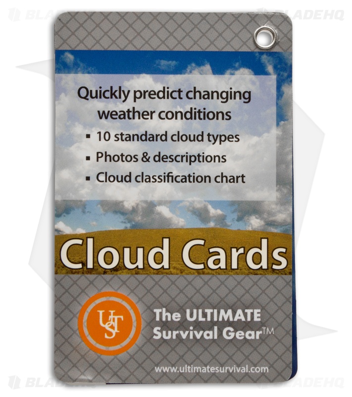 UST Ultimate Survival Cloud Identification Cards Weather Guide