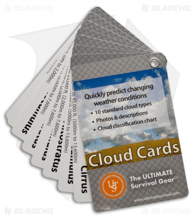 UST Ultimate Survival Cloud Identification Cards Weather Guide