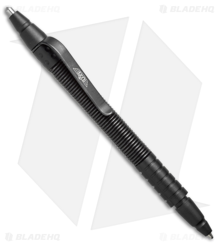 UZI Tactical Defender Pen 14 w/ Spring Loaded Carbide Tip (Black) TACPEN-14