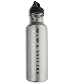 Vargo Titanium Water Bottle 22 oz (650 ml) Black Cap