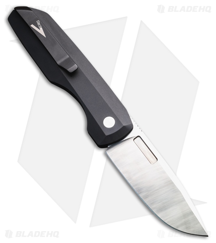Vero Engineering + Pro-Tech Synapse Auto Knife Black Al/Blue Micarta(3.5" Satin)