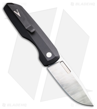 Vero Engineering + Pro-Tech Synapse Auto Knife Black Al/Blue Micarta(3.5" Satin)