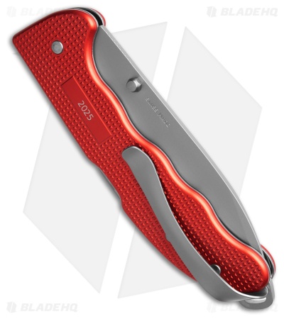Victorinox Evoke Lockback Knife LE 2025 Stone Red Alox (3.9" Bead Blast)
