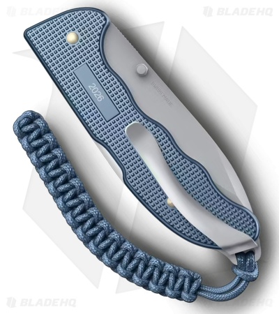 Victorinox Evoke Lockback Knife LE 2026 Glacial Blue Alox (3.9" Bead Blast)
