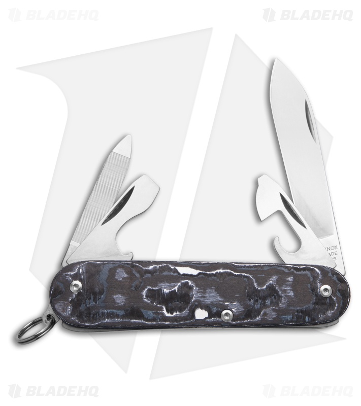 Flytanium White Storm Fat Carbon + Victorinox Cadet Knife