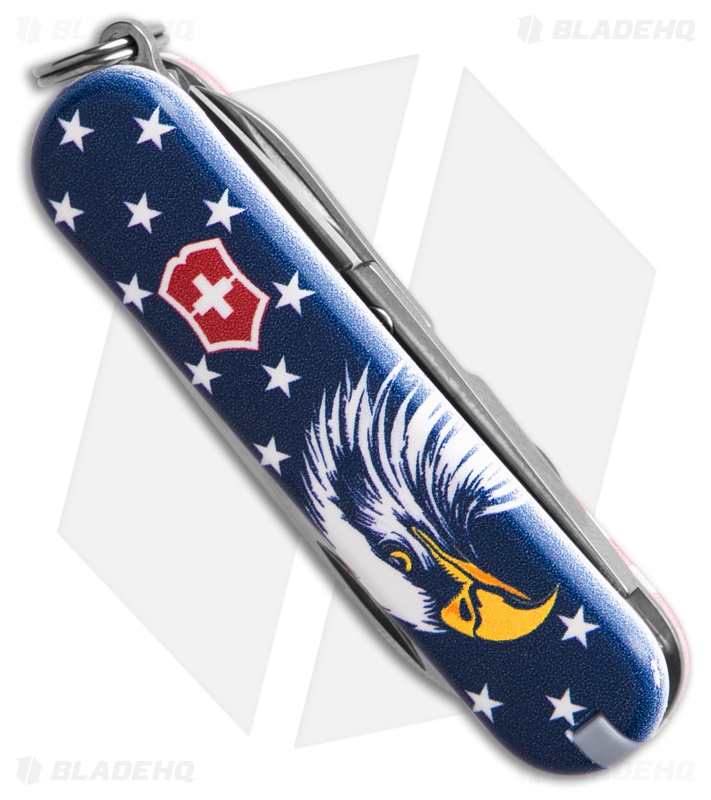 Victorinox BHQ Exclusive Classic SD - Eagle On Blue/White Star Background