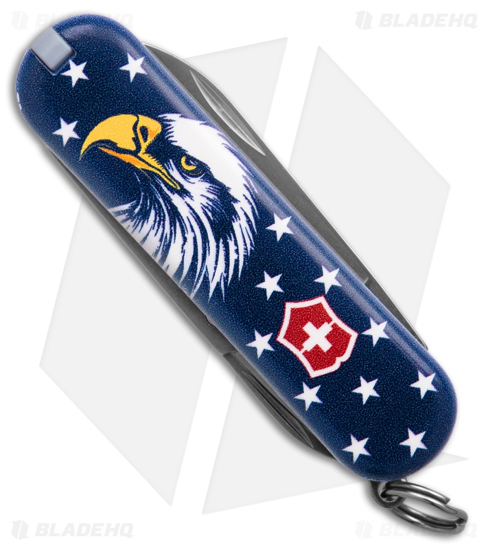 Victorinox BHQ Exclusive Classic SD - Eagle On Blue/White Star Background
