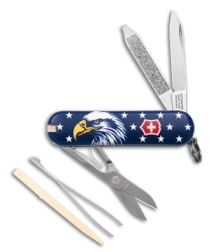 Victorinox BHQ Exclusive Classic SD - Eagle On Blue/White Star Background