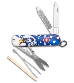 Victorinox BHQ Exclusive Classic SD - Eagle On Brush Stroke Background