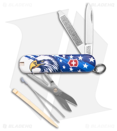 Victorinox BHQ Exclusive Classic SD - Eagle On Brush Stroke Background