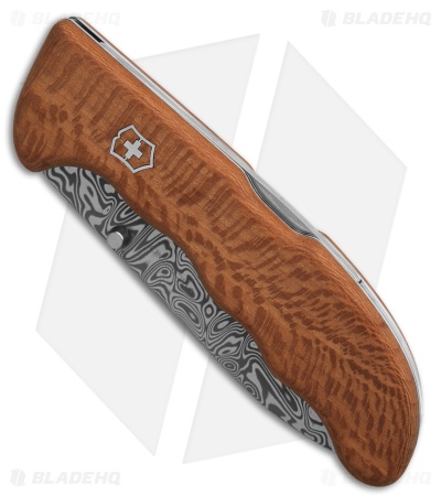 Victorinox Evoke Lock Back Knife LE Wood (3.9" Damasteel)