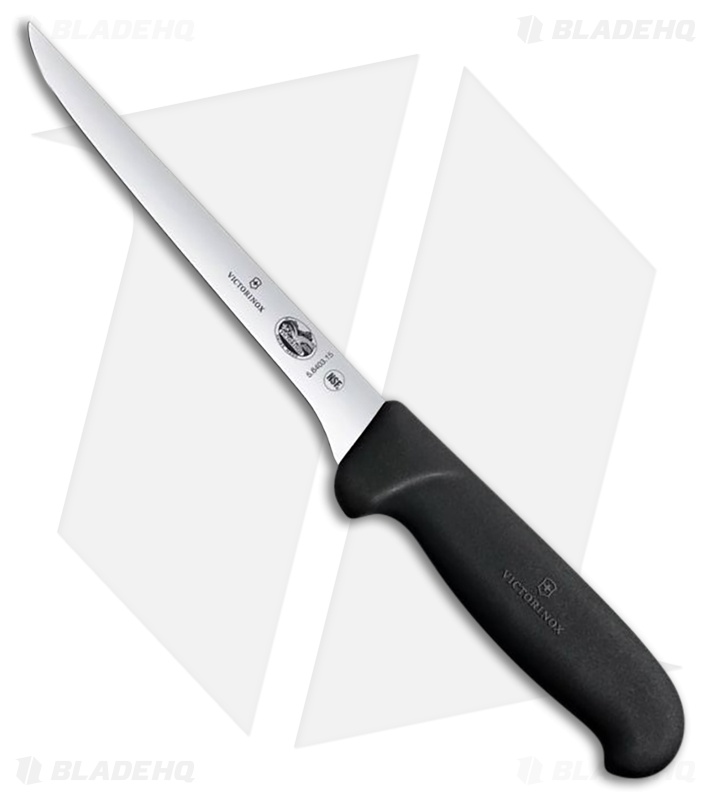 Victorinox 8" Fixed Blade Carving Knife Black TPE