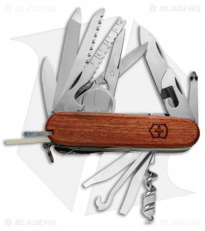 Victorinox SwissChamp Swiss Army Knife w/ Wood Handle 53526