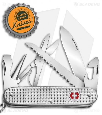 Victorinox Swiss Army Pocket Knife FARMER X Alox Silver 93 MM 0.8271.26  Boxed – Suncoast Golf Center & Academy