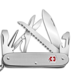 Victorinox Farmer X Swiss Army Knife Silver Alox  Aluminum (3.75" Satin)