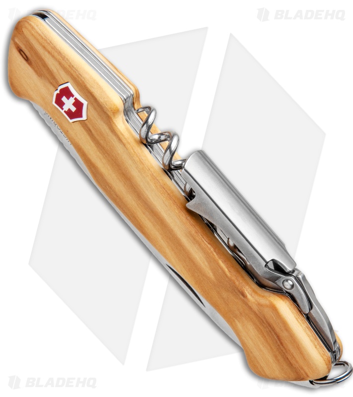 Victorinox Swiss Army Knife Wine Master Olive Wood (3.75 Satin) 