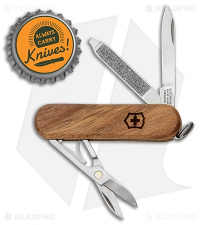 Victorinox Classic SD Swiss Army Knife Walnut Wood 