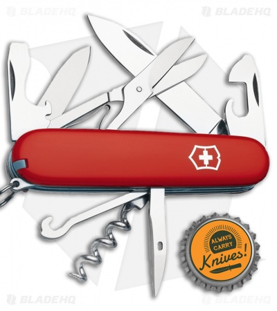 Victorinox Swiss Army Knife Climber Red w/ Sheath 53381