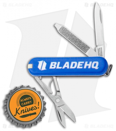Victorinox Classic SD Swiss Army Knife Blade HQ Blue Logo Exclusive