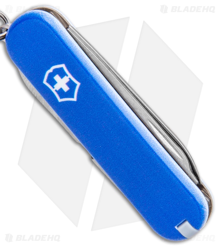 Victorinox Classic SD Swiss Army Knife Blade HQ Blue Logo Exclusive