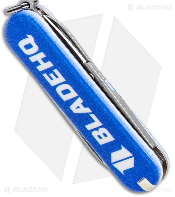 Victorinox Classic SD Swiss Army Knife Blade HQ Blue Logo Exclusive