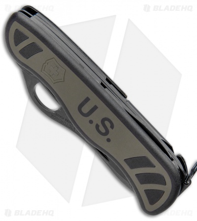 Victorinox Swiss Army Knife One Hand US Army (3.375" Black)