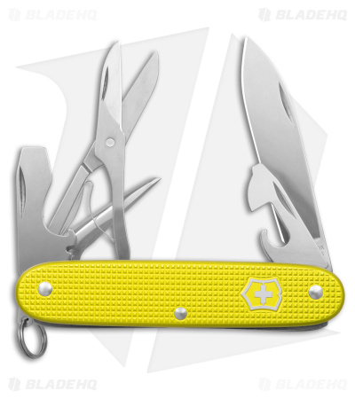 Victorinox Pioneer X Swiss Army Knife L.E. Electric Yellow Alox - Blade HQ