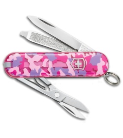 Victorinox Classic SD Mini Multitool Pink Camo - 54184