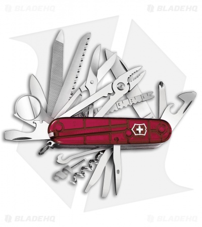 Victorinox SwissChamp Swiss Army Knife Translucent Ruby 53506