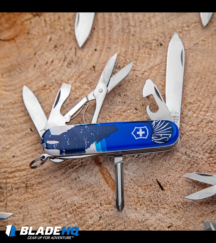 Victorinox Super Tinker Swiss Army Knife Crazy Wolf Blade HQ